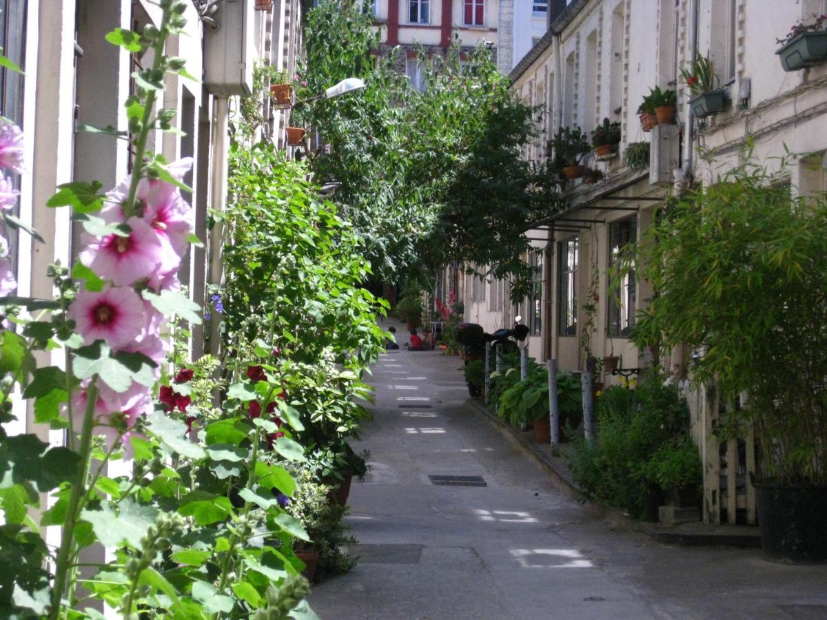 Cite Pilleux - Charming Studio In A Flowery Pedestrian Lane Paris Eksteriør bilde